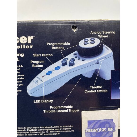 Ultra Racer Steering Controller Sony Playstation 1 PS1 New Open box - Picture 8 of 9